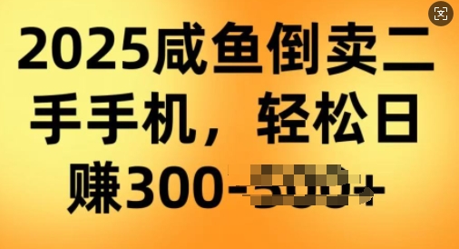 2025闲鱼倒卖二手手机，高客单，高利润，轻松日入3张-搞钱蓝图