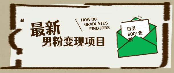 最新男粉变现项目，日引100+S粉，流量爆炸，小白轻松上手-搞钱蓝图